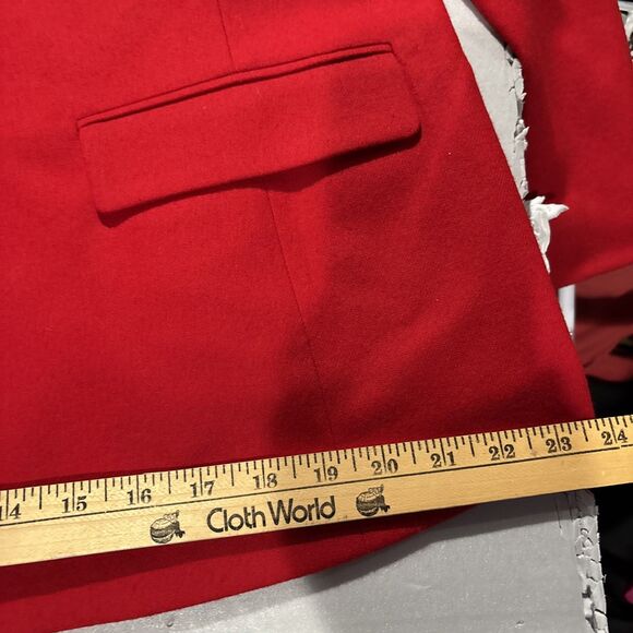 Vintage Pendleton Blazer L Womens Red Button Virgin Wool USA Jacket See Pics so - Picture 14 of 14